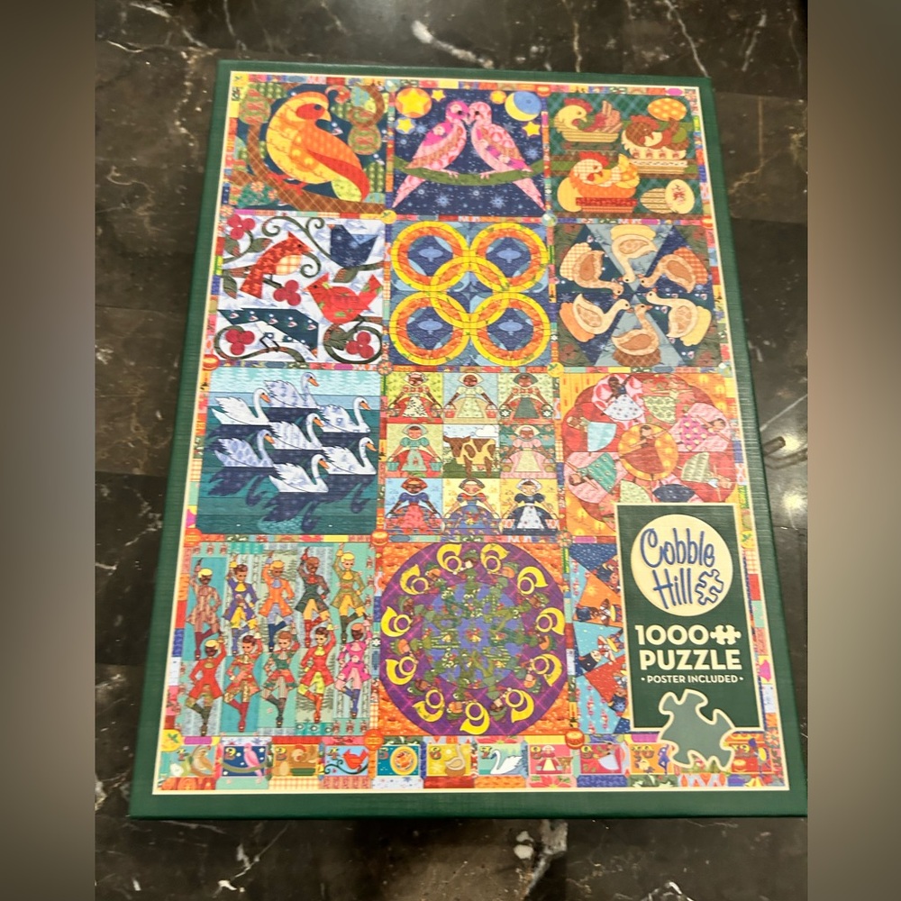 *sold* Cobble Hill 13 days of Christmas 1000 piece puzzle